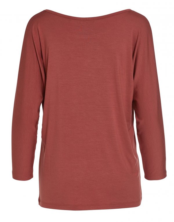 Pyjamatop 'Donna Uni - Marsala' - Afbeelding 2