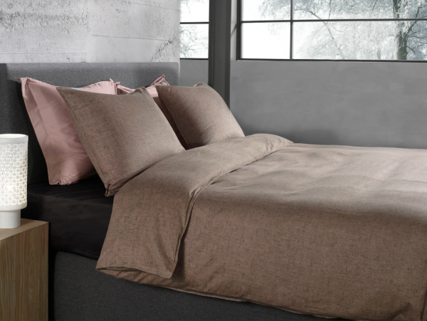 Heckett Lane 'Franela Simply Taupe' Flanel 260/220
