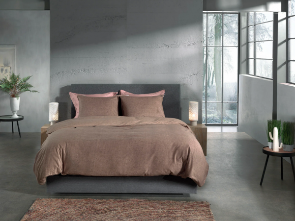 Heckett Lane 'Franela Simply Taupe' Flanel 260/220 - Afbeelding 2