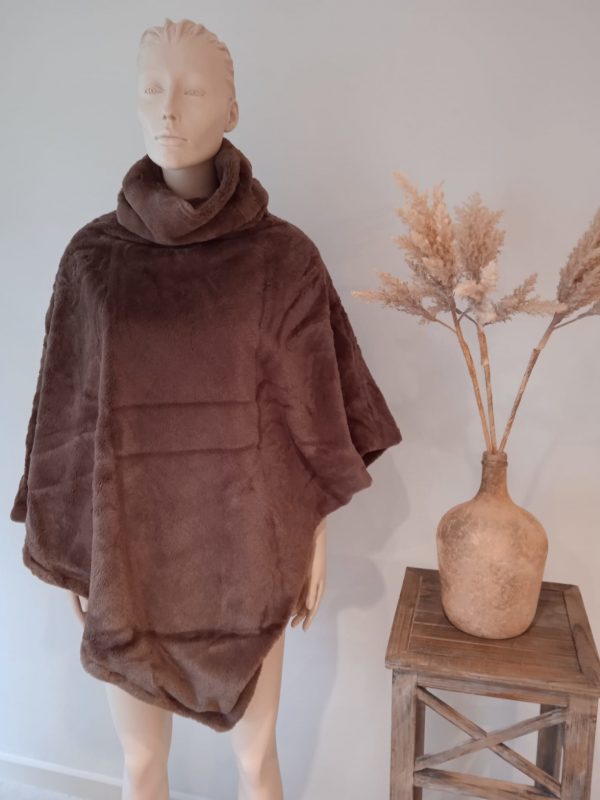 Poncho Marthe Marron